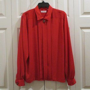 Liz Claiborne Collection Blouse sz 12 Red